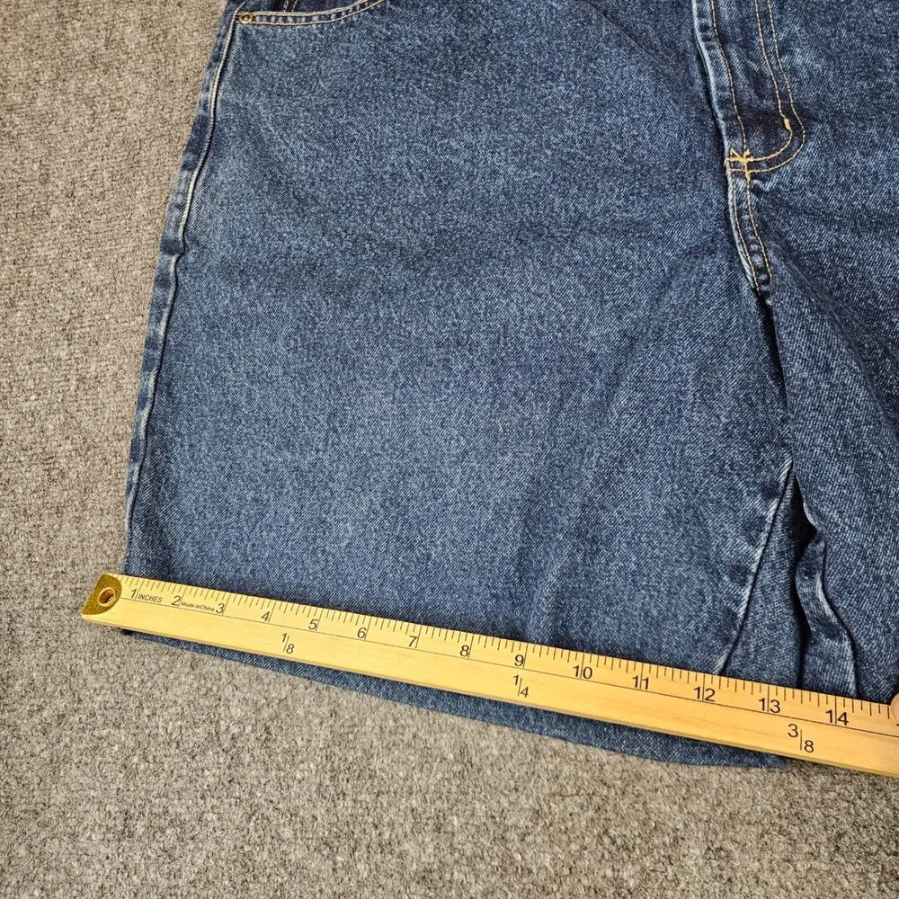 Route 66 Mens Relaxed Fit Denim Shorts Blue Medium Wash 100% Cotton Size 42